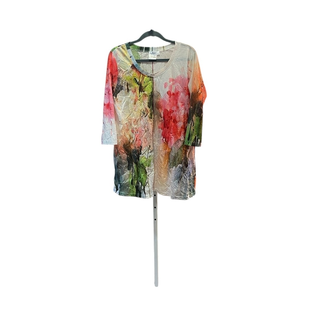 Parsley & Sage Artistic Floral Long Sleeve Top…Sz L